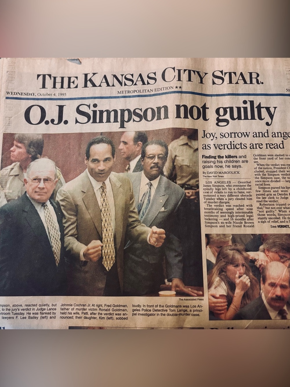 Vintage Newspaper Wall Art - The Kansas City Star